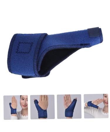 Hemoton Thumb Orthosis Splint for Right Hand - Wrist Brace & Stabilizer for Tunnel Syndrome - Herringbone Cotton Composite Material - 27.5x14.5cm - Blue - Buy Online on GoSupps.com