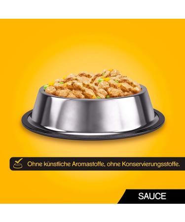 Buy Pedigree Adult 4 Varieties in Sauce - Chicken Beef & Liver Turkey Beef & Lamb | 48 Pack (4 x 12 x 100g) - International Shipping Available - Buy Online on GoSupps.com