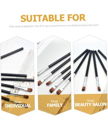 Angoily 100pcs Eye Shadow Brush Face Makeup Foundation Beauty Kit Handle Powder Applicator Miss Girl - Buy Online on GoSupps.com