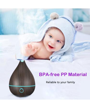 Lysymo 130mL Mini Essential Oil Diffuser | 4-in-1 Button Control | 8 Colors Lights | 19dB Whisper-Quiet | BPA-Free | Waterless Power-Off | Home Aroma Diffuser (Black) - Buy Online on GoSupps.com