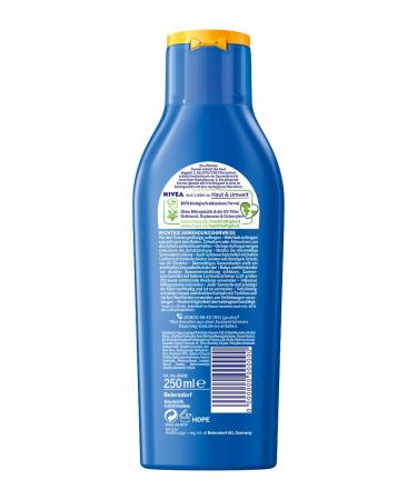 Nivea Sun Protection & Care Sun Milk LSF 20 - 250ml (2-Pack) | 48h Moisture & Immediate UVA/UVB Protection - Buy Online on GoSupps.com