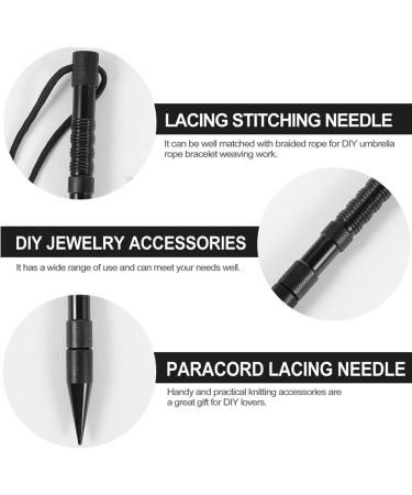 Muye 7 Pack Marlin Spike Paracord Stitching Kit | Lacing Needles & Smoothing Tool | Ideal for Leather Weaving & Paracord Bracelet | Storage Case Included - Buy Online on GoSupps.com
