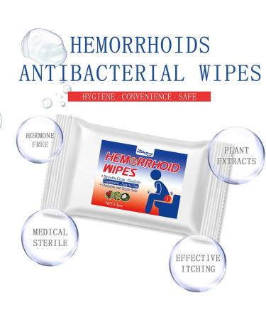 AMZLORD 10pcs Hemorrhoid Treatment Wipes Flushable Hemorrhoids Relieve Itching Wet Tissue Hemorrhoid Treatment Products - Buy Online on GoSupps.com