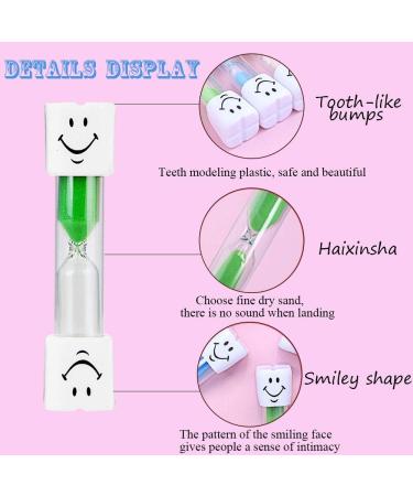 ZKSMNB Hourglass Teeth Brushing Children's Hourglass 2 Minutes The Smiley Toothbrush Hourglass Ensures that Children Brush Your Teeth in a Scientifically Appropriate Time (Pack of 3) - Buy Online on GoSupps.com