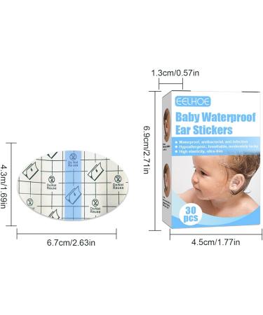 Baby Bath Ear - Transparent Baby Waterproof Ear Stickers - -time Ear Covers for Bathing Transparent High Heel Invisible Foot Care Sticker - Buy Online on GoSupps.com