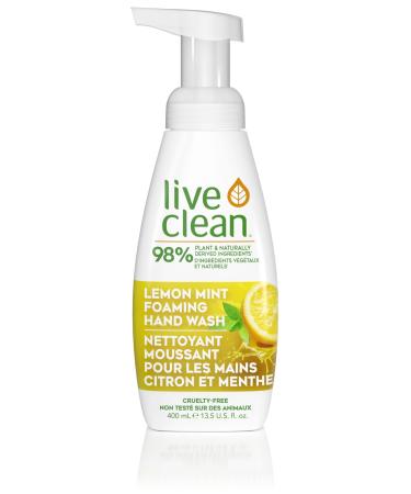 Live Clean Lemon Mint Foaming Hand Soap 13.5 Fl Oz Lemon Mint 13.5 Fl Oz (Pack of 1)