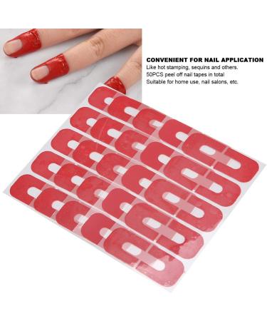 50PCS Disposable Nail Polish Protector Peel Off Stickers - U-Shape Tape for Nail Art, Skin Barrier & Spill Proof Cover - Buy Online on GoSupps.com