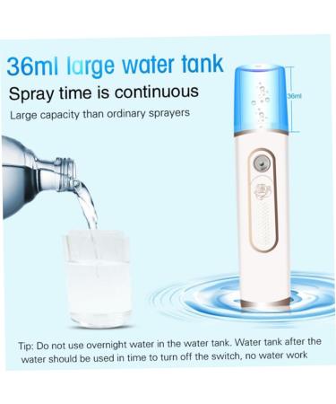 Angoily Portable Cool Face Mist Steamer Facial Face Sprayer Charge Hydrating Instrument - Buy Online on GoSupps.com