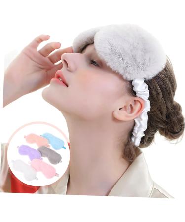Buy Minkissy 6pcs Rabbit Fur Blackout Sleeping Masks - Adjustable Plush Eye Masks for Travel Napping & Relaxation - Buy Online on GoSupps.com