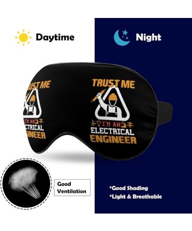 Electric Engineer Sleep Mask - Adjustable Eye Cover for Sleeping - Blocks Light for Night Travel - Men & Women - Buy Online on GoSupps.com