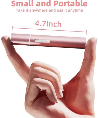 Rechargeable Ear and Nose Hair Trimmer for Men and Women - Painless Facial Hair Removal Tool in Pink - Buy Online on GoSupps.com