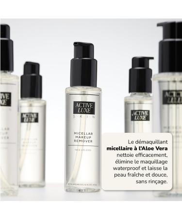 Active Luxe Micellar Makeup Remover Eau micellaire pour un d maquillage doux du visage et des yeux Aloe Vera & Huile d'Argan D maquillant pour peaux sensibles 115 ml - Buy Online on GoSupps.com
