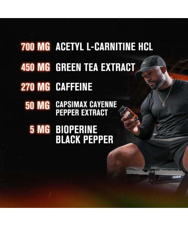 Jacked Factory Burn-XT Clinically Studied Fat Burner & Weight Loss Supplement - Appetite Suppressant & Energy Booster - with Acetyl L-Carnitine Green Tea Extract and More - 180 Natural Diet Pills - Buy Online on GoSupps.com