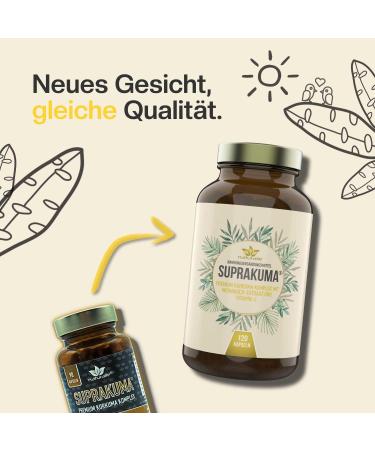 Naturalie Suprakuma Turmeric Incense Capsules | Premium Quality Lab-Tested Enhanced Bioavailability | 120 Capsules - Buy Online on GoSupps.com