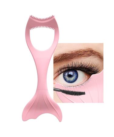 Silicone Makeup Stencil - Multi-Purpose Eyeliner Tool Makeup Applicator Tool for Winged Eyeliner Lashes Lip Liner Beauty Ruler Eyeliner Molds Dudok Pink