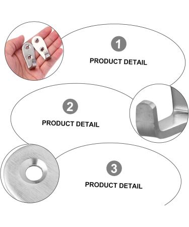 Alipis 10 Pcs Hook up Heavy Duty Hook Heavy Duty Clothes Rack Hand Towel Hook Hats Hook Bulk Jacket 5X3CMx2pcs Silverx2pcs - Buy Online on GoSupps.com