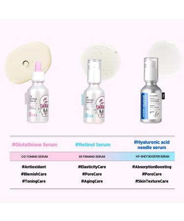 Shop Esther Bunny Limited Edition Serum Set: CG Toning Glutathione & ER Firming Retinol with Free Doll Keyring - International Shipping Available - Buy Online on GoSupps.com