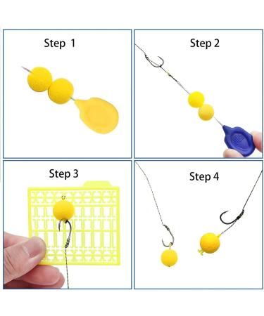 SEAOWL Carp Fishing Hair Rigs | High Carbon Steel Barbed Hooks | Rolling Swivel Boilies | 24 Pcs with 2 Card Boilie Bait Stops | 2 Needles | 4 Sizes 4 - Buy Online on GoSupps.com