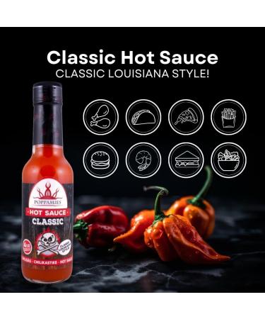 Poppamies Classic Hot Sauce - Gluten-Free Vegan Spicy Chicken Wing Sauce (4/10) - 150 ml - Buy Online on GoSupps.com