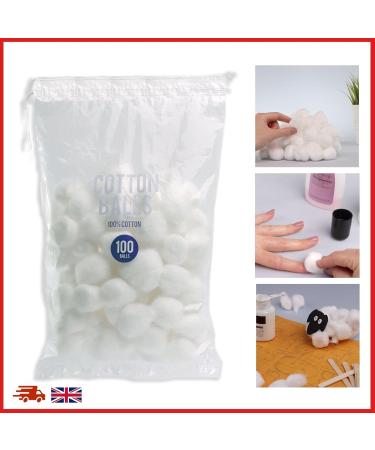 DIVCHI Cotton Wool Balls Absorbent 100 Pack - Buy Online on GoSupps.com