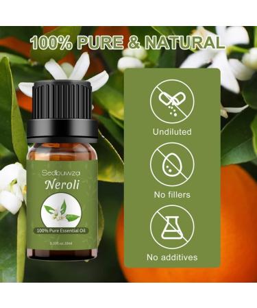 Pure Organic Neroli Essential Oil - 0.33 Fl Oz for Diffusers Soaps Candles & Perfumes | International Shipping Available - Buy Online on GoSupps.com