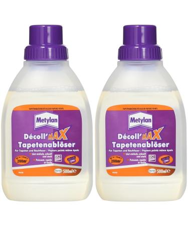 Metylan tapet removal active concentrate solves all wallpapers bubber wallpapers and the remains of high-energy easily dosable wallpaper remover 1x0.5l (pack with 2) 500 ml (2-pack) concentrate 0.5 liters