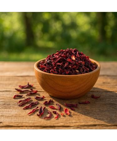  Herbis Natura Herbis Natura Organic Hibiscus Flowers (Hibiscus sabdariffa) flowers 1000 g - Buy Online on GoSupps.com