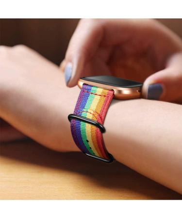 Fintie Soft Nylon Replacement Band for Fitbit Versa 2/Versa/Versa Lite - Colorful Wristband Accessory for Fitbit Versa Smart Watch - Buy Online on GoSupps.com
