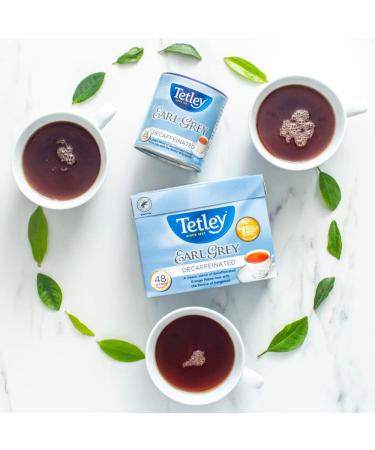 Tetley Earl Grey Decaffeinated Black Tea - 48 Tea Bags 96 Grams - Buy Online on GoSupps.com