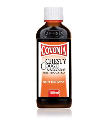 Covonia Chesty Cough Mixture mentholated 180ml effective relief of troublesome chesty cough 180 ml (Pack of 1)