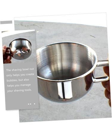 3pcs Stainless Steel Shaving Bowl Set - Perfect Gift for Men | Round Shaving Accessories - Buy Online on GoSupps.com