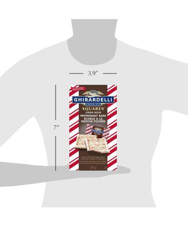 GHIRARDELLI Dark Chocolate Peppermint Bark Squares Bag 138g Perfect Chocolate Gift Stocking stuffers Christmas Candy Christmas Chocolate - Buy Online on GoSupps.com