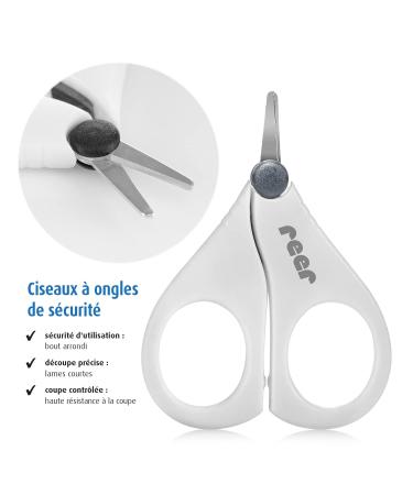 Reer BabyCare Nail Care Set | Baby Nail Scissors & Clippers - White | Safe & Easy Baby Grooming - Buy Online on GoSupps.com