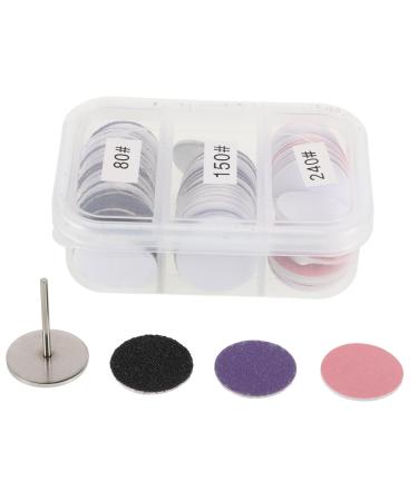 LALADEFIEE 1 Box Foot Dead Skin Sand Sheet Sandpaper Electric Foot File Manicure Sanding Discs Electric Foot Remover Sand Discs for Pedicure Tool Dead Skin Sanding Discs Nail Discs