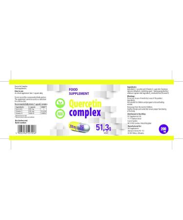 Hepatica Quercetin Complex 90 Vegan Capsules Very high dose Vitamin C and D3 2000IU Laboratory tested high dose supplement Gluten and GMO free - Buy Online on GoSupps.com