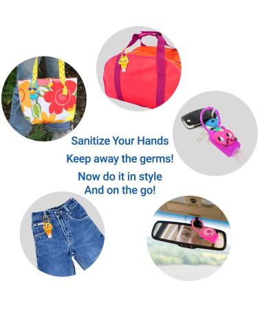 KINIA 8 Pack Empty Kids Hand Sanitizer Keychain Holder 8-1 fl Oz. Portable Bottles (8-Variety Pack MIXED) - Buy Online on GoSupps.com