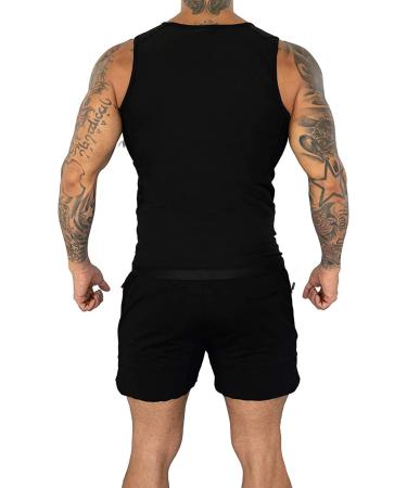 Men's Black Heat Trapping Zipper Sweat Enhancing Vest - L-XL - Buy Online on GoSupps.com
