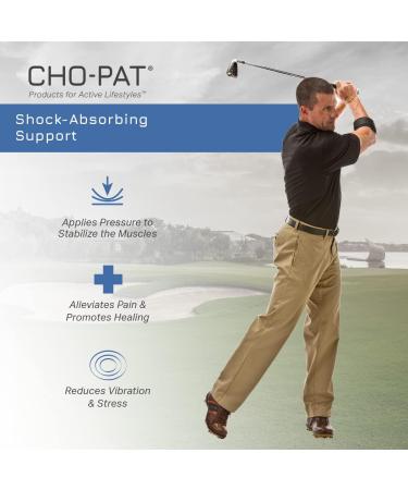 Cho-Pat Golfer s Elbow Support Strap | Adjustable Compression | Mayo Clinic Design | Forearm Support for Elbow Treatment & Muscle Strains - Medium - Buy Online on GoSupps.com