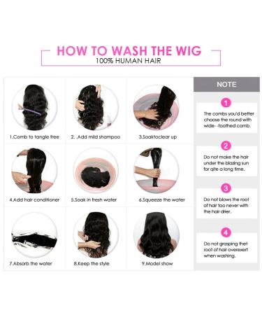 Water Wave 4x4 Lace Front Wig Human Hair 24 Inch 150% Density Brazilian Virgin Wet and Wavy Curly Wig for Black Women - Buy Online on GoSupps.com