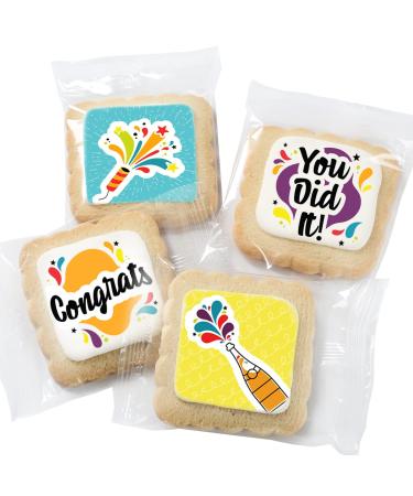 Congrats Gift Cookies 12 PACK - Nut Free & Kosher | Perfect Graduation Gift for Kids, Men, Women & Friends - Buy Online on GoSupps.com