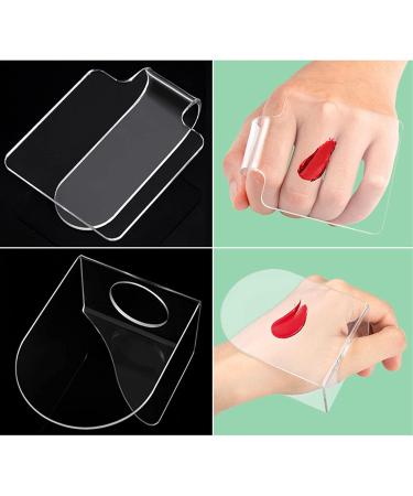 Buy Acrylic Cosmetic Mixing Palette Set - Transparent Mixing Palette & Spatula for Professional Makeup | International Shipping - Buy Online on GoSupps.com