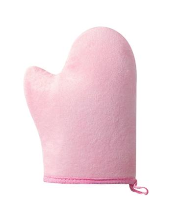 Auto-Bronzant - Mitaine Applicatrice Auto-Bronzante Applicateur Flock Lavable en Machine R utilisable avec Pouce pour Cr mes Spray Mousse Corps Visage Femmes Rose