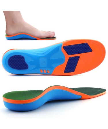 Valsole orthopedic insole Comfort Running Push foot vaults flat feet heel spur heel spur plantar fasciitis metatarsalgia suitable for men and women shoes green 47-49 EU-32cm green