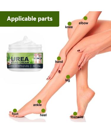 42% Urea Cream with 2% Salicylic Acid Urea Hand Cream for Dry Cracked Skin Repairs Rough Feet & Hands Moisturizes with Coconut & Aloe 50g - Buy Online on GoSupps.com