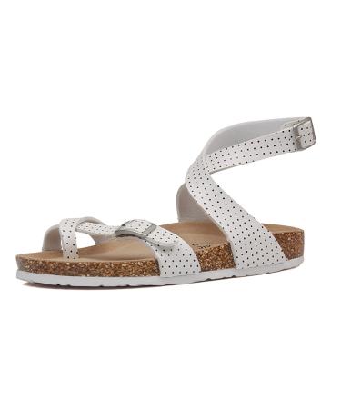 Summer Womens Platform Sandals Light Non Slip Cork Orthopedic Correction Leather Ring Toe Casual Bunion Slippers for Bunion Correction Travel Shoes 9 Multi-colored