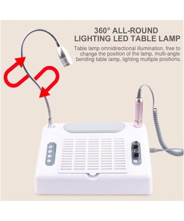 WERTYG 5 in 1 Electric Nail Drill Machine Professional Nail Drill Machine with LED Nail Dryer Lamp Automatic Sensor Electric Pedicure Set for Acrylic Gel Nail Polisher Machine - Buy Online on GoSupps.com