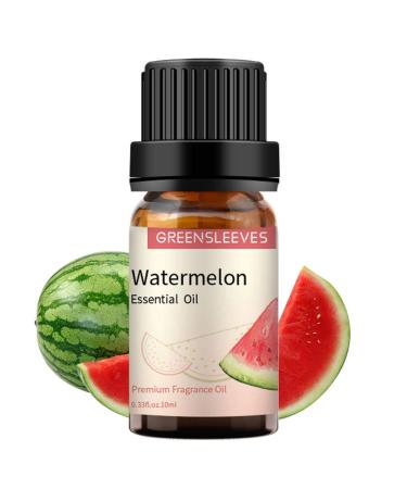 GREENSLEEVES Watermelon Essential Oil 10ml 100% Pure Organic Watermelon Scent Aromatherapy Diffuser Oils 10ml(Watermelon)