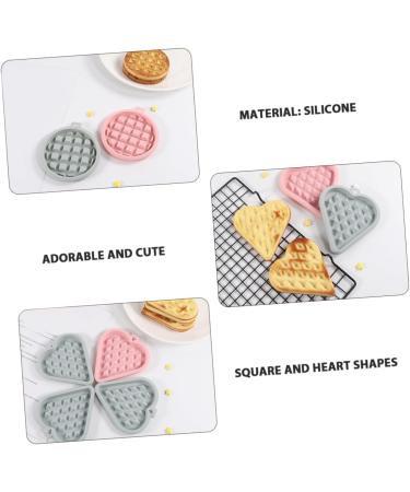 OUNONA 9 Pcs Mold Square Baking Mould Silicone Pans for Baking Chocolate Cortes Waffle Baking Pan Silicone Waffle Mould Heart Baking Pan Silicone Muffin Pan Lattice Silica Gel Products 12X11X1.6CMx3pcs Random Colorx3pcs - Buy Online on GoSupps.com