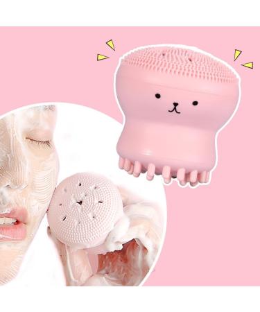 Octopus Shape Waterproof Facial Washer | Peeling & Pore Cleaning Brush for All Skin Types Deep Cleansing Silicone Tool - Buy Online on GoSupps.com