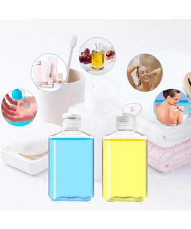 30 Pack 2 Oz Clear Refillable Flip-Top Bottles - Travel Size Containers for Outdoor Camping and Business Trips - Buy Online on GoSupps.com